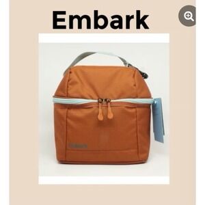 Embark NWT Insulated Lunch Bag Cooler Brown Dual Compartment NEW
